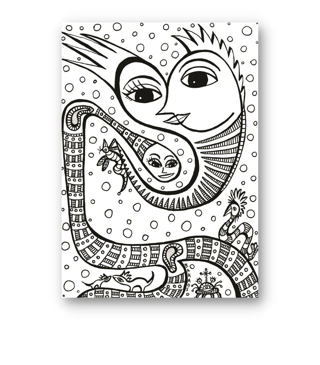 Kunstkort - Trods Navlestrengens Kappen Vil Du Altid Være Mig Nær