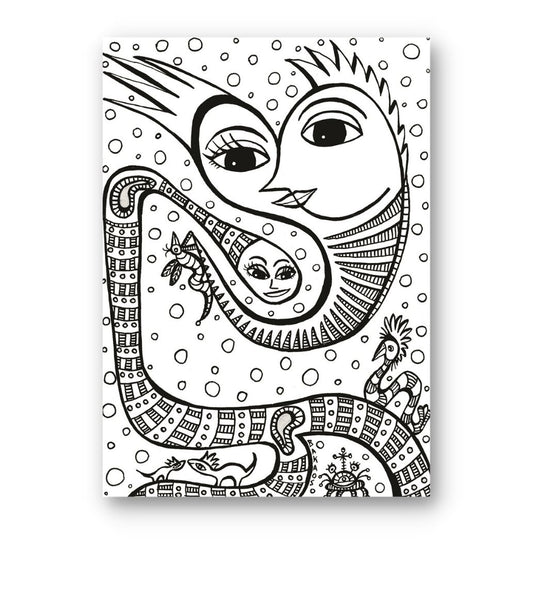 Kunstkort - Trods Navlestrengens Kappen Vil Du Altid Være Mig Nær