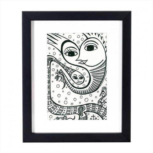 Kunstkort - Trods Navlestrengens Kappen Vil Du Altid Være Mig Nær