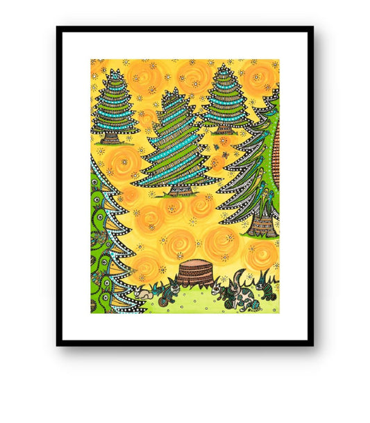 Grantræet - ArtPrint - u. ramme