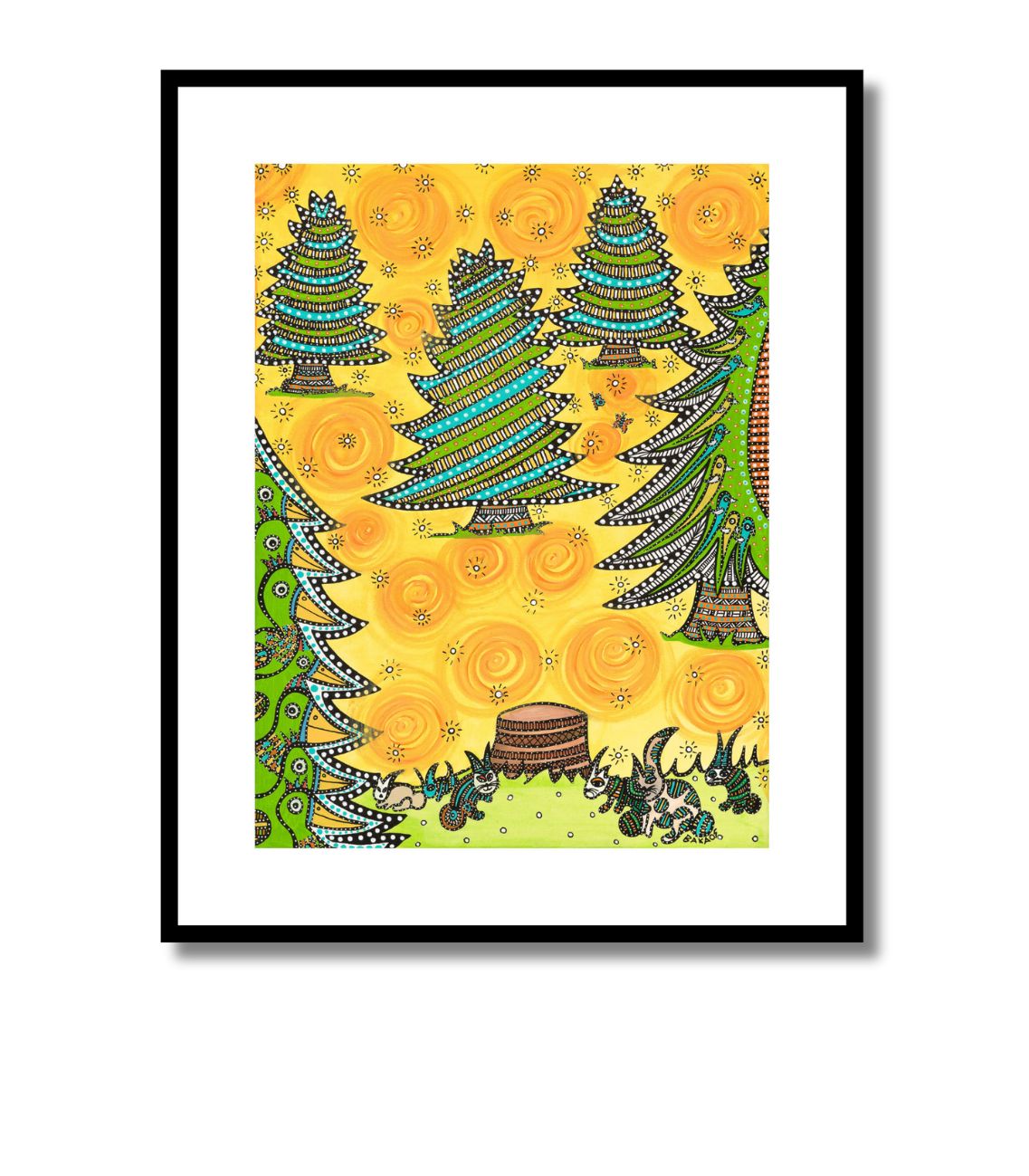 Grantræet - ArtPrint - u. ramme