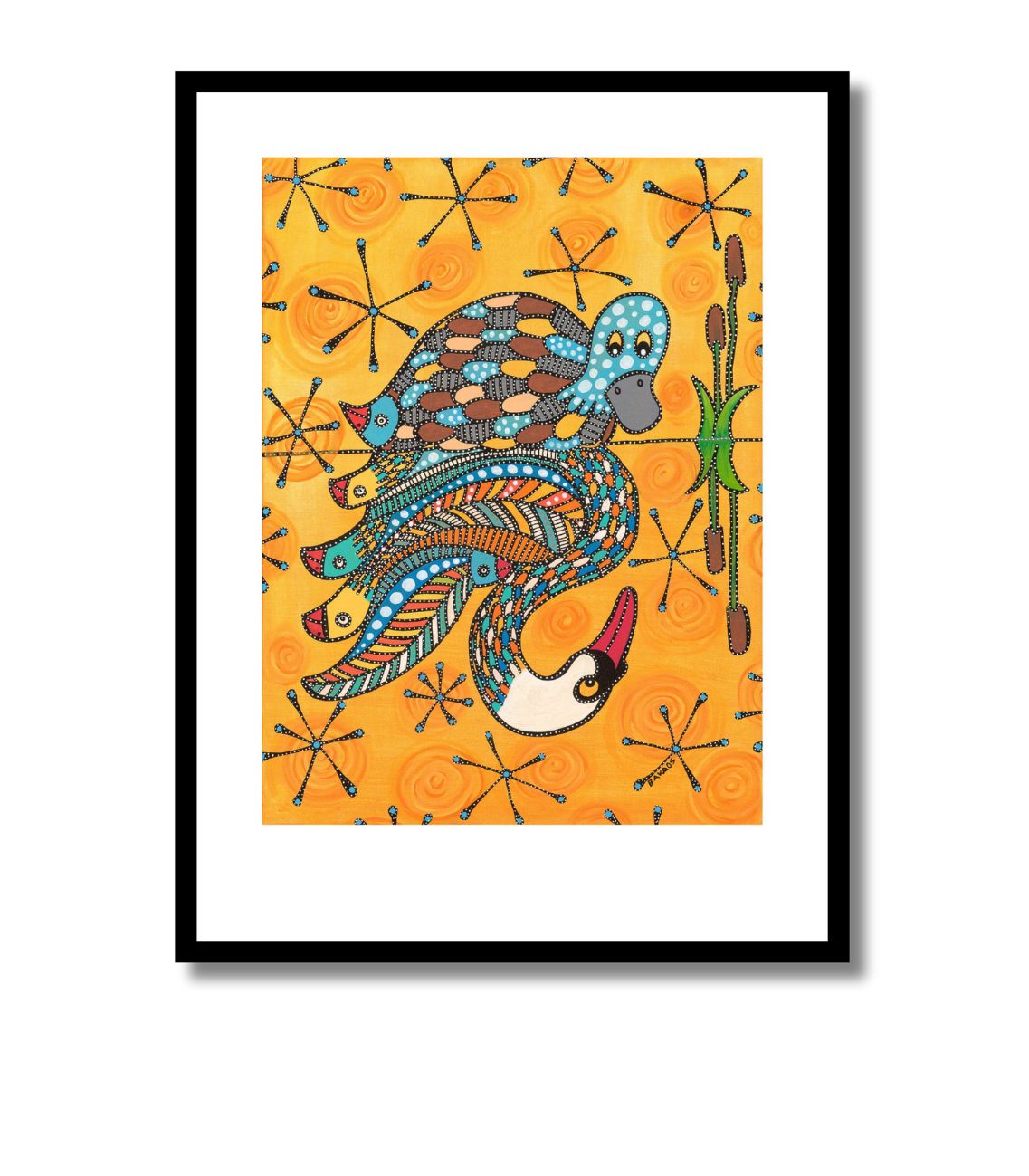 Den Grimme Ælling - ArtPrint - u. ramme