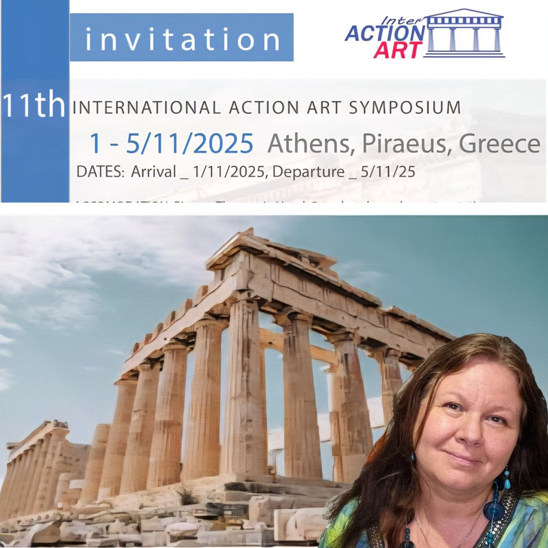 BAKAOS til Athen -  International Action Art Symposium - UNESCO Club Pireus.